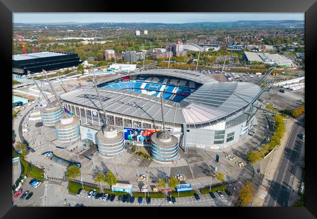 The Etihad Framed Print by Apollo Aerial Photography