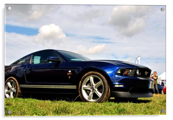 Ford Mustang GT Sports Motor Car Acrylic by Andy Evans Photos