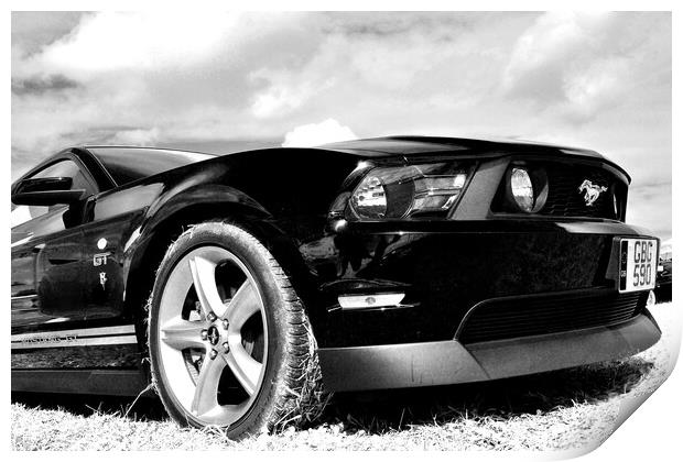 Ford Mustang GT Sports Motor Car Print by Andy Evans Photos