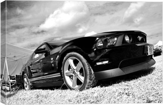Ford Mustang GT Sports Motor Car Canvas Print by Andy Evans Photos