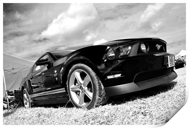 Ford Mustang GT Sports Motor Car Print by Andy Evans Photos