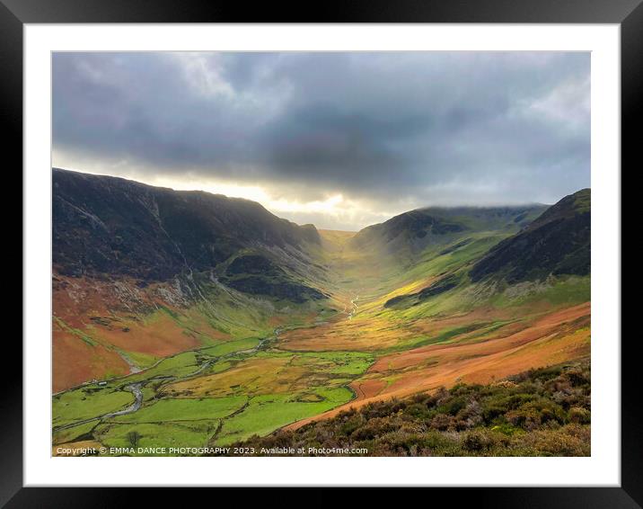Views across the Newlands Valley Framed Mounted Print by EMMA DANCE PHOTOGRAPHY
