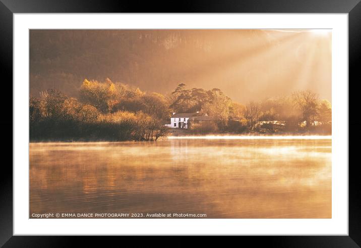 Morning mist on Derwentwater Framed Mounted Print by EMMA DANCE PHOTOGRAPHY