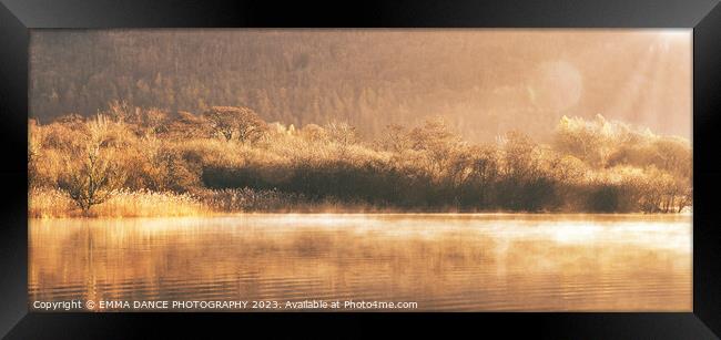 Morning mist on Derwentwater Framed Print by EMMA DANCE PHOTOGRAPHY