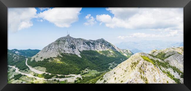 View of  Stirovnik from Mount Lovcen Framed Print by Jason Wells