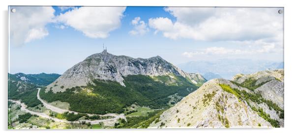 View of  Stirovnik from Mount Lovcen Acrylic by Jason Wells