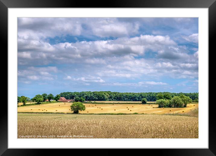 A country view  in Norfolk Framed Mounted Print by Jim Key