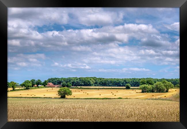 A country view  in Norfolk Framed Print by Jim Key