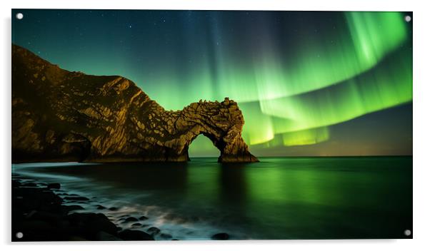 Durdle Door Aurora Acrylic by CC Designs