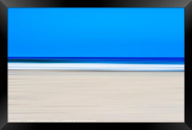 A Transition To Blue Framed Print by Joseph S Giacalone