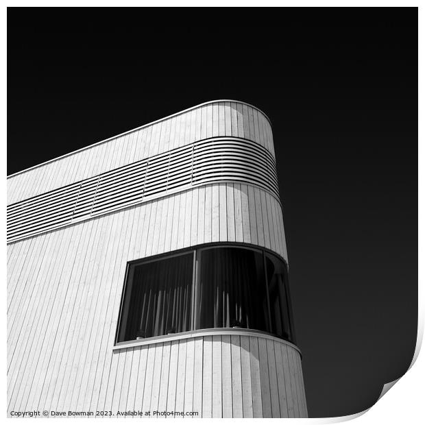 Curved Window Print by Dave Bowman