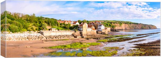 Robin Hood's Bay ~ Sunny May Morning Canvas Print by Tim Hill
