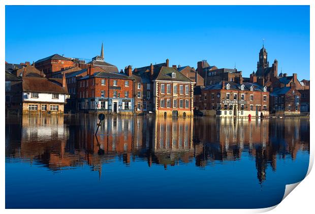 York River Ouse Print by Alison Chambers