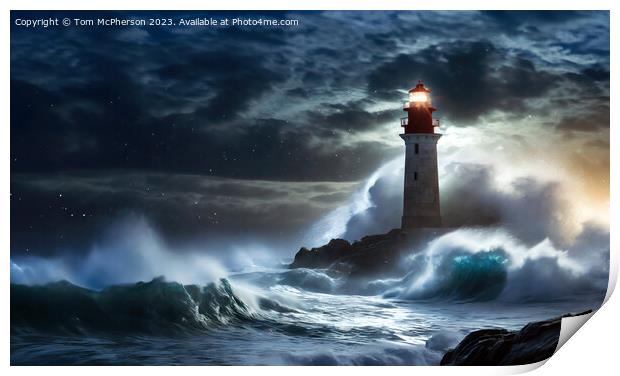 Stormy Sea Print by Tom McPherson