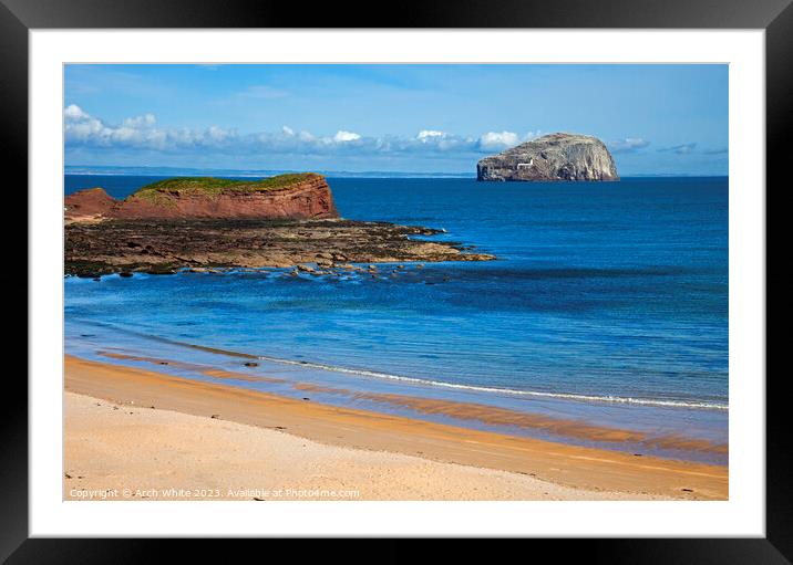Bass Rock, Firth of Forth, East Lothian, Scotland, Framed Mounted Print by Arch White