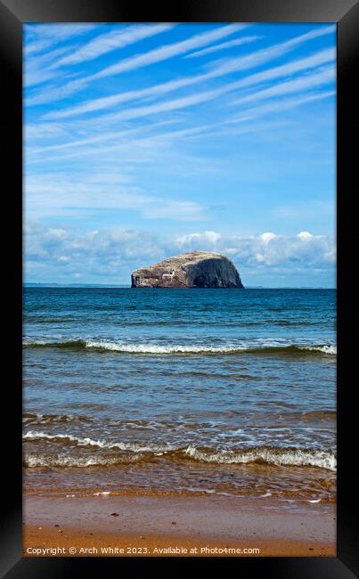 Bass Rock, Firth of Forth, East Lothian, Scotland, Framed Print by Arch White