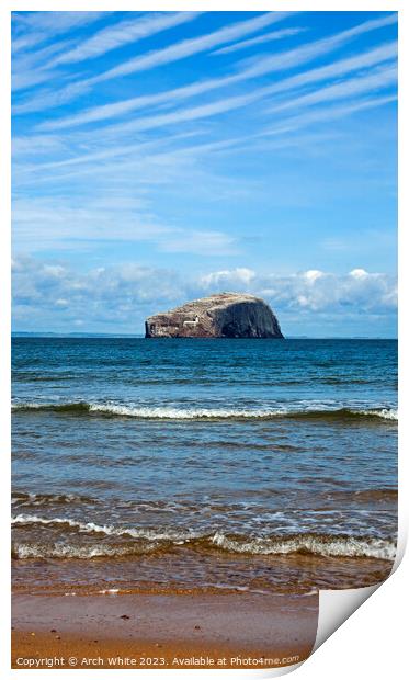 Bass Rock, Firth of Forth, East Lothian, Scotland, Print by Arch White