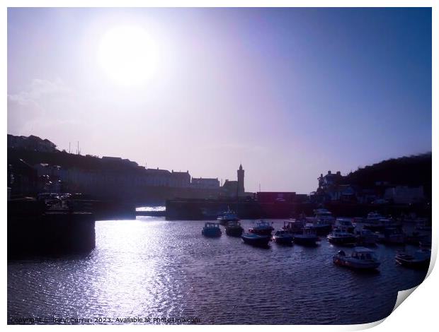 Porthleven harbour  Print by Beryl Curran