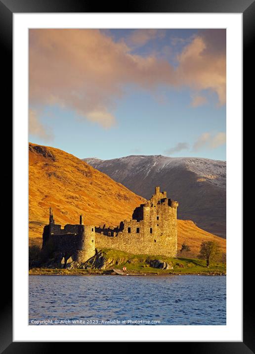 Kilchurn Castle on Loch Awe, Argyll and Bute, Scot Framed Mounted Print by Arch White