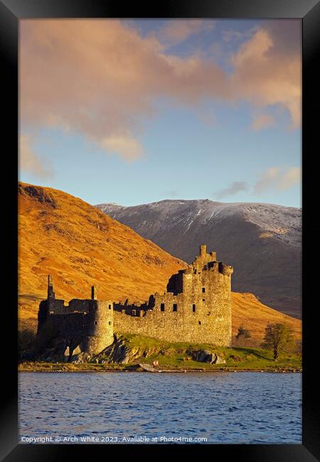 Kilchurn Castle on Loch Awe, Argyll and Bute, Scot Framed Print by Arch White