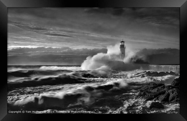 Stormy Seascape 24 Framed Print by Tom McPherson