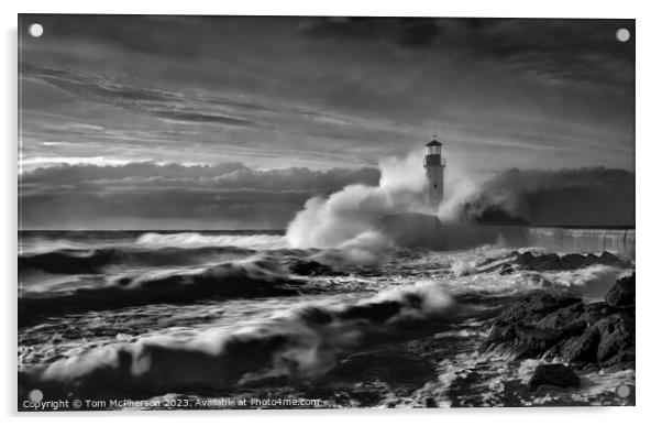 Stormy Seascape 24 Acrylic by Tom McPherson