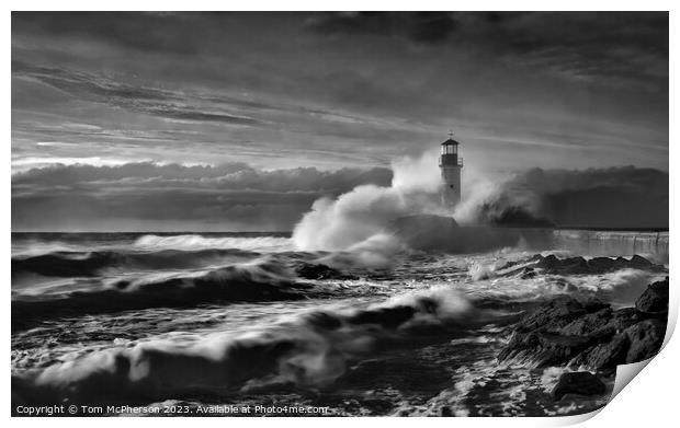 Stormy Seascape 24 Print by Tom McPherson