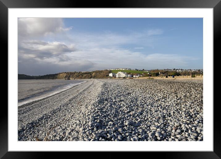 The Knap Beach Barry Wales Framed Mounted Print by Kevin Round