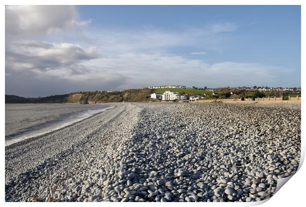 The Knap Beach Barry Wales Print by Kevin Round