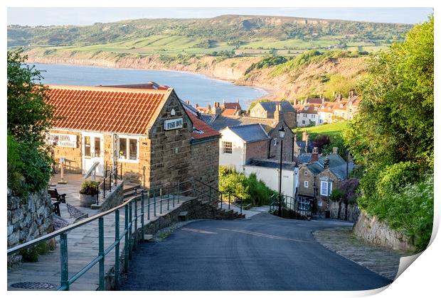 Robin Hoods Bay North Yorkshire Print by Tim Hill