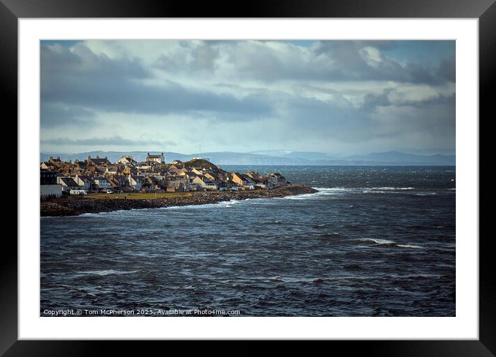 Burghead Village Seascape Framed Mounted Print by Tom McPherson