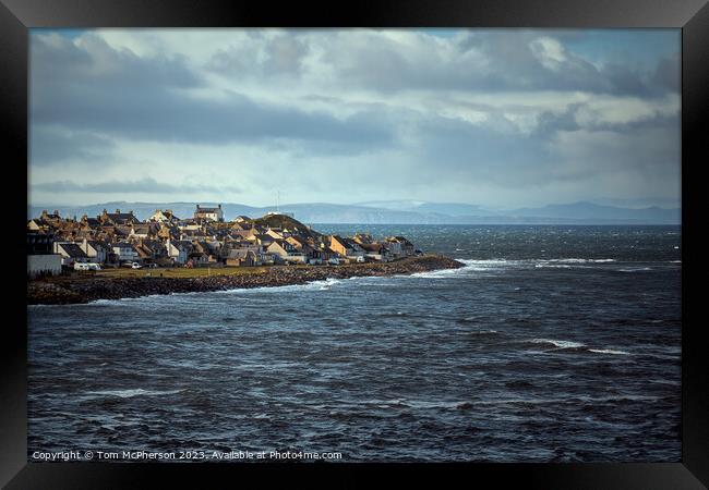 Burghead Village Seascape Framed Print by Tom McPherson