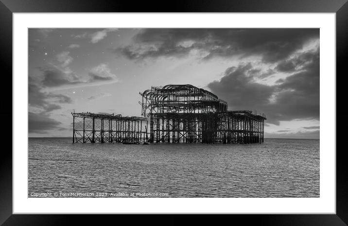 Brighton West Pier Framed Mounted Print by Tom McPherson