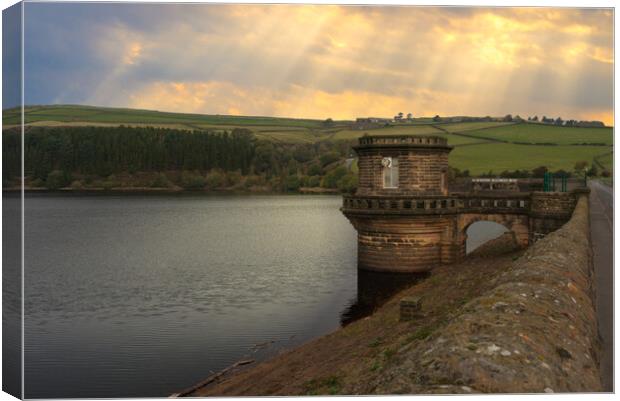 Digley Reservoir  Canvas Print by Alison Chambers