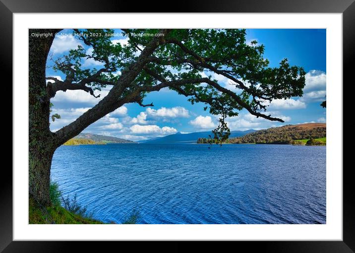 A view of Loch Rannoch, Perthshire Framed Mounted Print by Navin Mistry