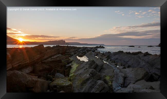 Majestic Mupe Rocks at Sunrise Framed Print by Derek Daniel