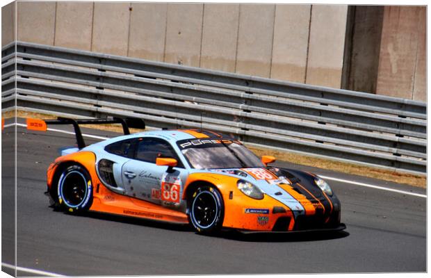 Porsche 911 RSR Sports Car Canvas Print by Andy Evans Photos