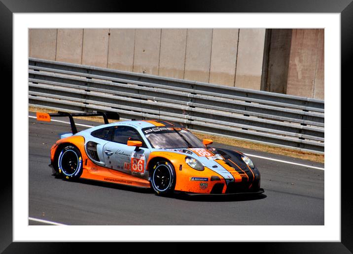 Porsche 911 RSR Sports Car Framed Mounted Print by Andy Evans Photos