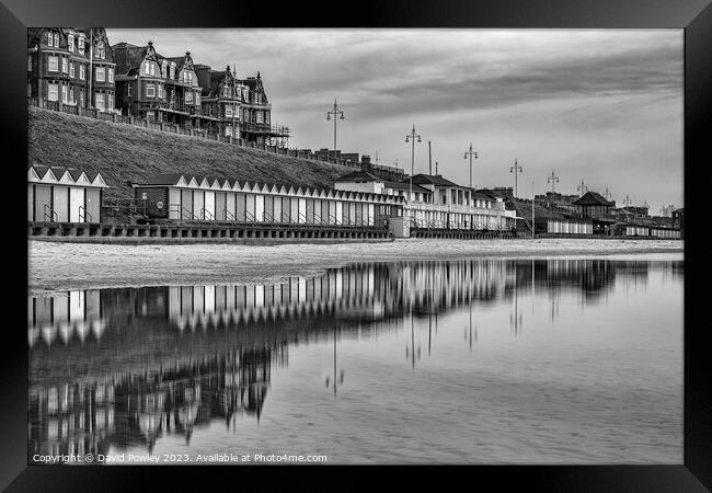Lowestoft Seafront Reflections Framed Print by David Powley