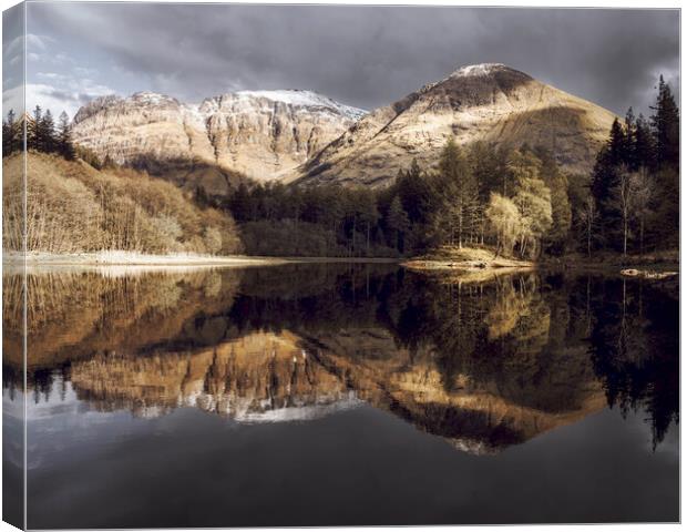The Bonnie Lochans Of Glencoe  Canvas Print by Anthony McGeever