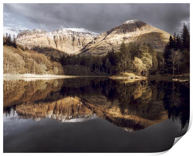 The Bonnie Lochans Of Glencoe  Print by Anthony McGeever