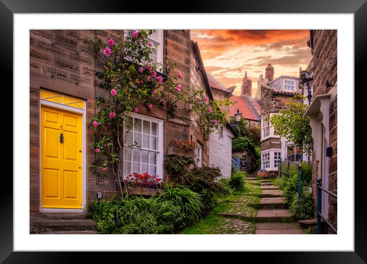 Robin Hood's Bay ~ Iconic Sunny Place Framed Mounted Print by Tim Hill