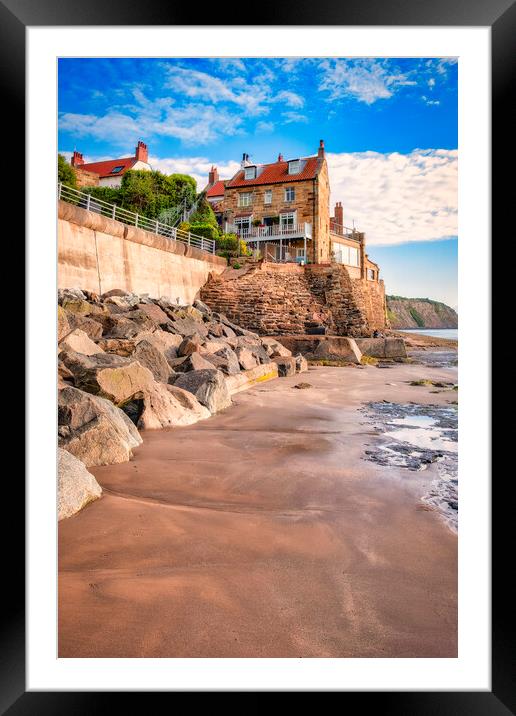 Robin Hood's Bay Beach Yorkshire Coast Framed Mounted Print by Tim Hill