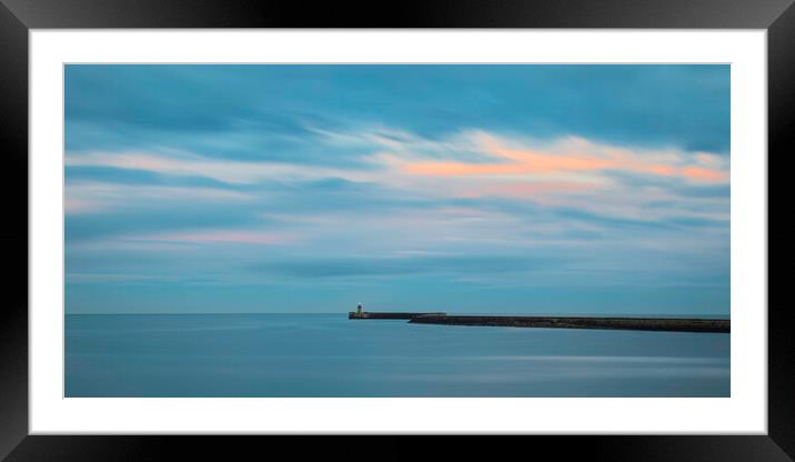 South Shields Lighthouse Framed Mounted Print by Phil Durkin DPAGB BPE4