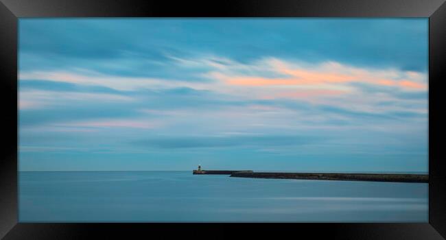 South Shields Lighthouse Framed Print by Phil Durkin DPAGB BPE4