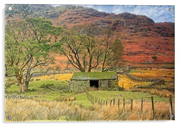 Lake District Landscape Acrylic by Martyn Arnold