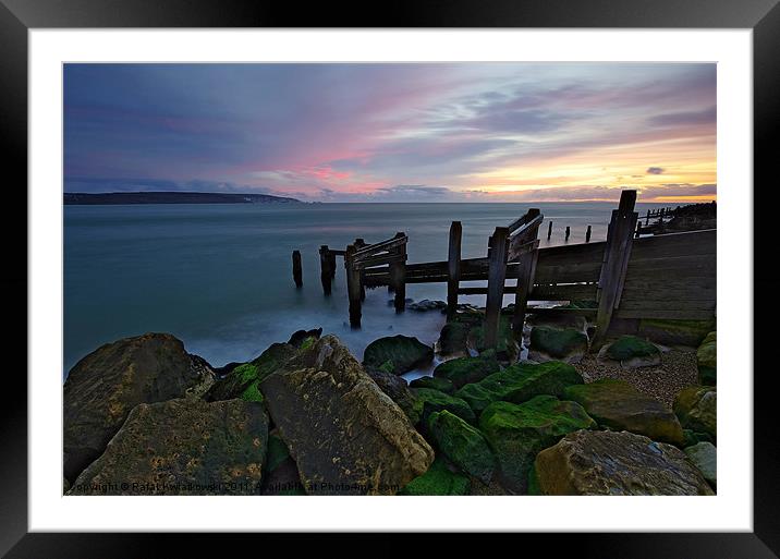 Hurst Point Framed Mounted Print by R K Photography