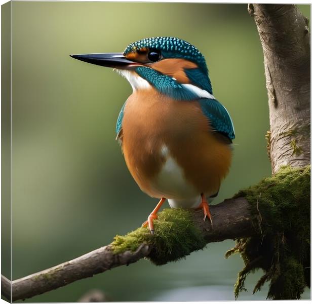 Kingfisher Canvas Print by Scott Anderson