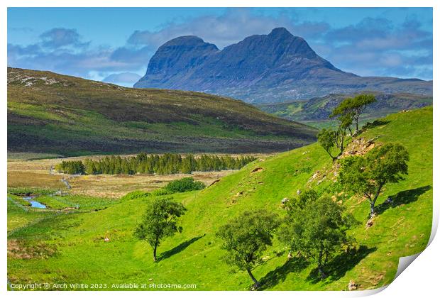 Suilven, Assynt, Wester Ross, Scottish Highlands,  Print by Arch White