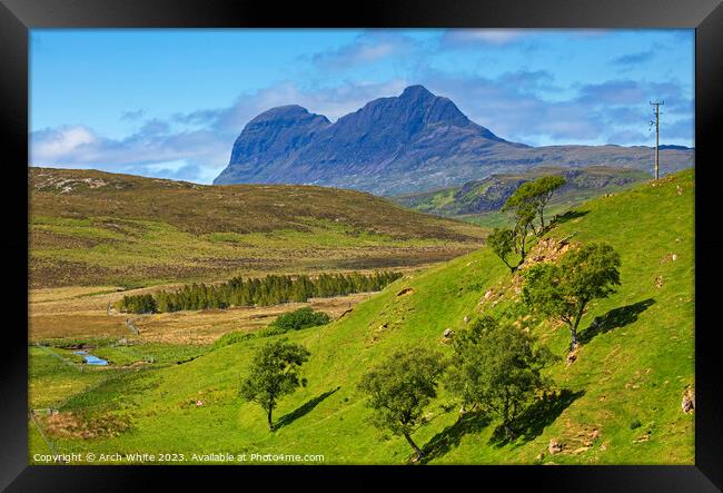 Suilven, Assynt, Wester Ross, Scottish Highlands,  Framed Print by Arch White
